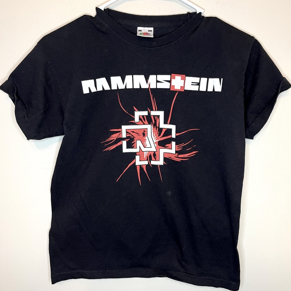 Rammstein Youth Band Tshirt Size 9-11 Short Sleeve EUC